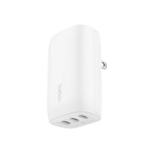 Belkin - BoostCharge Cargador de Pared USB-C de 3 Puertos 67W - Blanco