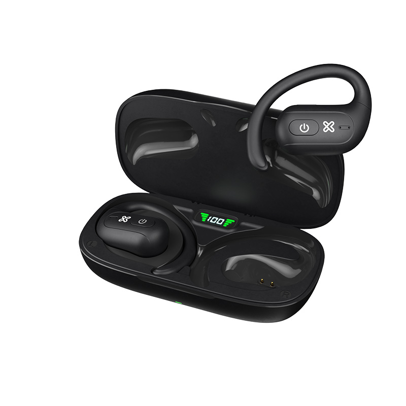 Klip Xtreme - OpenBuds Audifonos TWS con micrófono ENC - Negro