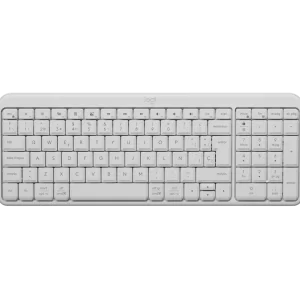 Logitech - Teclado K250 Compacto Membrana Inalámbrico, Bluetooth, Blanco