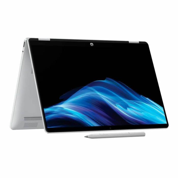 Laptop HP - OmniBook 5 Flip 14-fp0054la, 14", Pantalla táctil, Intel® Core™ i5, 16GB RAM, 512GB SSD, 2K, Plata glaciar, Windows 11 Home