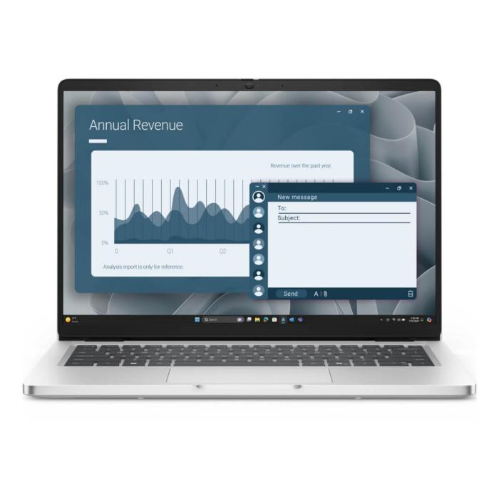 Laptop Dell - Pro Silver 16" Core Ultra 5 235U 16GB RAM 512GB SSD W11 Pro Español