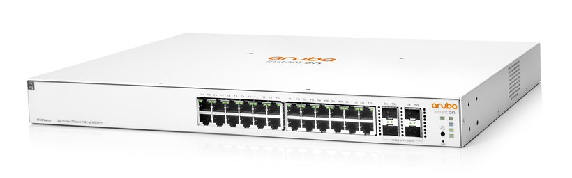 Aruba - HPE Instant On Switch de 24 Puertos PoE Clase 4 + 4 Puertos SFP/SFP+ 195W